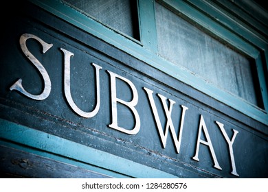 Hoboken, New Jersey, USA. Train Station Circa 1800s.