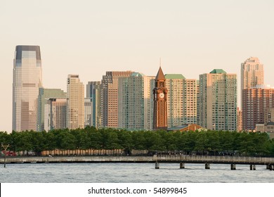 Hoboken Terminal And Jersey City Skyline, New Jersey