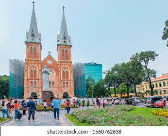 Hochiminh city, Vietnam - November 7 2019 : Duc Ba church , the famous place in Hochiminh city , Vietnam 