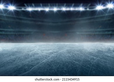  Hockey ice rink sport arena empty field - stadium - Shutterstock ID 2115434915