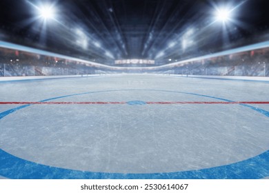  Hockey ice rink sport arena empty field - stadium - Powered by Shutterstock