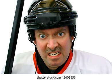 Hockey Player In The Penalty Box