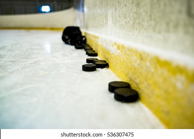 Hockey Puck On The Ice