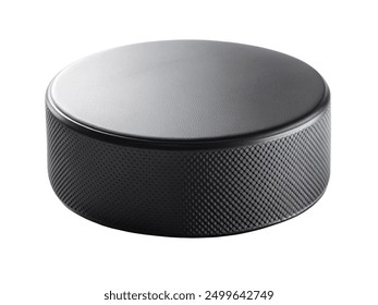 hockey puck on white background isolated