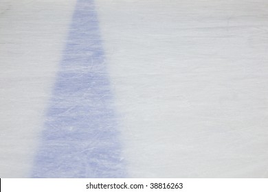 Hockey Rink Blue Line