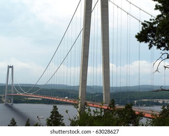 Hoga Kusten Bridge Near Veda ,Sweden