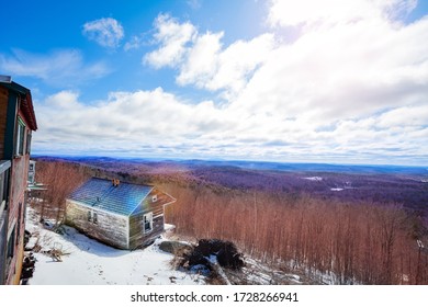 Hogback Mountain Panorama View In Molly Stark State Park At Spring Brattleboro, Vermont, USA