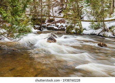 Hoggs Falls Flesherton Ontario Canada In Winter