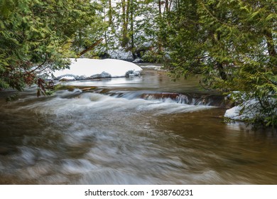 Hoggs Falls Flesherton Ontario Canada In Winter