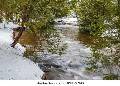 Hoggs Falls Flesherton Ontario Canada In Winter