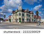 Hohenzollern Building was built in 1906 and used as a Swakopmund hotel (Hotel Hohenzollern), preserved houses German architecture in Namibia, Swakopmund