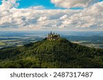 Hohenzollern, castle, Hohenzollern Castle, hill, walls, wall, history, Middle Ages, knight