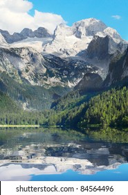 The Hoher Dachstein Peak 2996m. Alps, Salzkammergut, Austria, Europe.