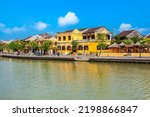 Hoi An ancient town riverfront in Quang Nam Province of Vietnam