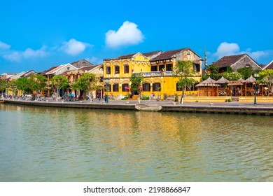 Hoi An Ancient Town Riverfront In Quang Nam Province Of Vietnam