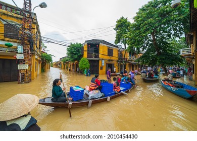 Hoi AnVietnam-2017:The Hoi An Floods.Floods often occur when storms force water down from nearby mountains plus rising sea levels contribute to the rise of water throughout the ancient town of Hoi An