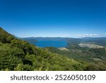 Hokkaido, Japan, Sep 3rd 2024: Observation deck reachable by Usuzan Ropeway brings you close to the volcano