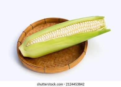 Hokkaido Milk Corn in bamboo basket