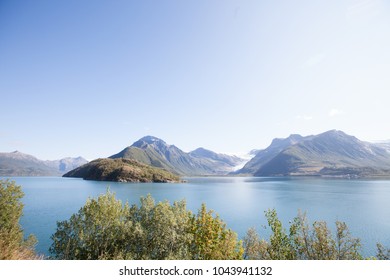 Holandsfjord And Engabreen, Svartisen Glacier In Norway