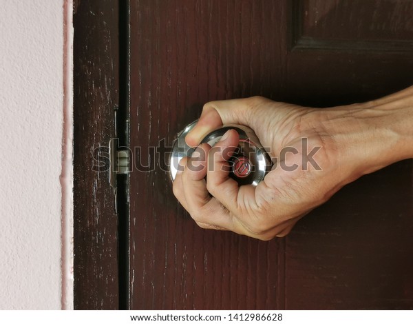 Hold Door Knob Open Door Close Buildings Landmarks