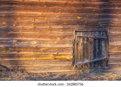 Hold Wooden Barn Wall