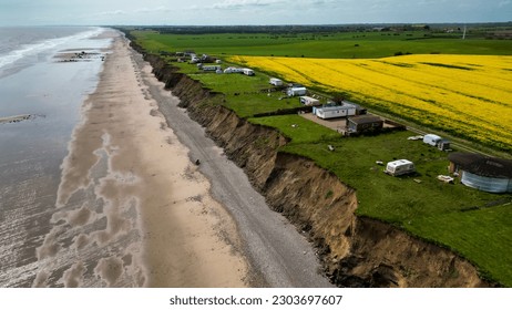 The Holderness Coast is one of Europe’s fastest eroding coastlines. The average annual rate of erosion is around 2 metres per year. 