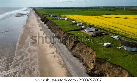 The Holderness Coast is one of Europe’s fastest eroding coastlines. The average annual rate of erosion is around 2 metres per year. 