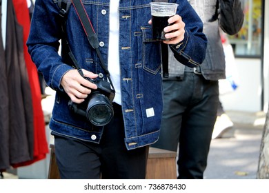 Holding camera