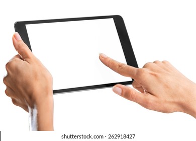 Holding, Hand, Tablet.