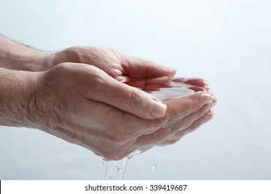 Holding Water In Cupped Hands