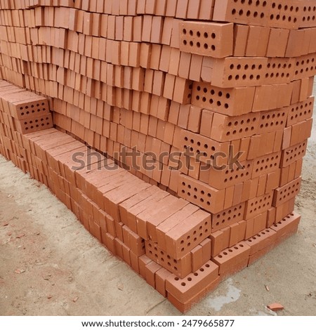 Hole brick. Wallbrick for construction.