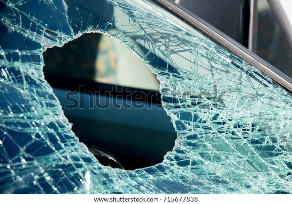 Hole in the car\
window
