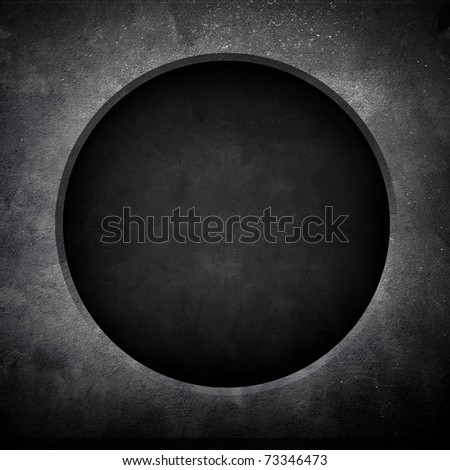 hole in concrete background