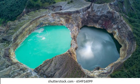 Hole Of Kelimutu Lake, Flores, Indonesia