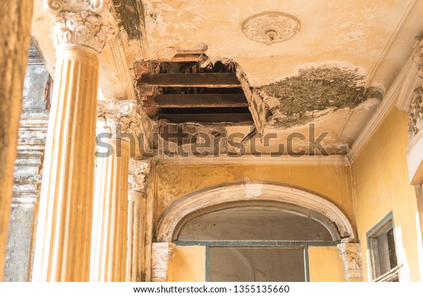 Hole Plaster Ceiling Mansion Villa Bodega Stock Photo Edit Now