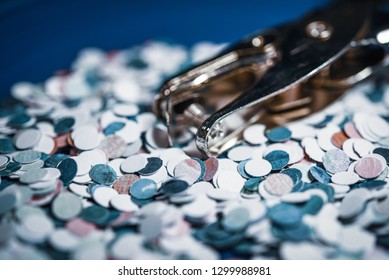 Hole Punch Blue Confetti