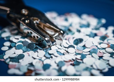 Hole Punch Blue Confetti