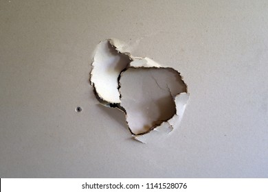 Hole Punched In A Wall. 