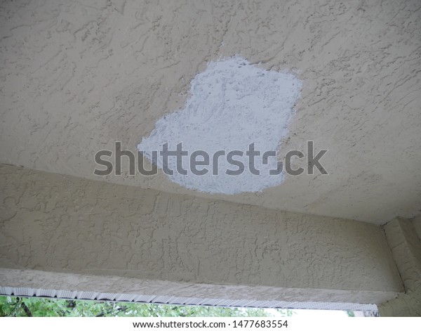 Hole Repair On Porch Ceiling Stock Photo Edit Now 1477683554