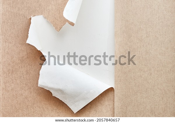 Hole Wallpaper On Wall Stock Photo 2057840657 | Shutterstock