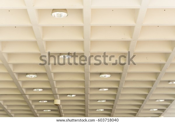 Holedeck Waffle Concrete Ceiling Slab Construction Stock Photo