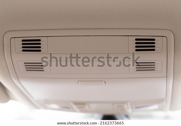 Holes in the roof of the car for ventilation by\
climate control in the\
car.