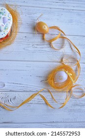 holiday easter decor white background