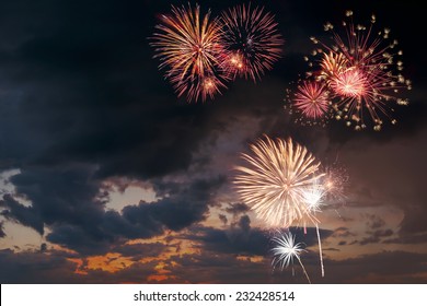 Holiday fireworks - Shutterstock ID 232428514