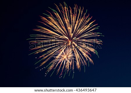 Holiday Fireworks - at 4th of July celebration in the United States