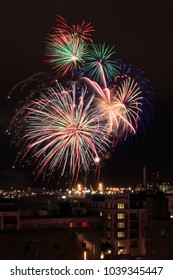 Holiday Fireworks On Federal Hill In Baltimore, Maryland