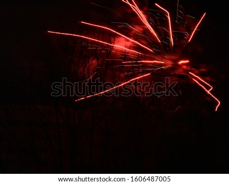 holiday fireworks texture red in the night background