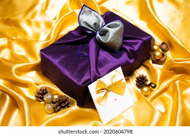 Holiday Gift Wrapped In High-quality Fabric