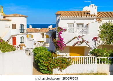 Holiday Houses In Luz Town On Coast Of Portugal, Algarve Region