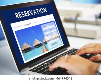 Holiday Reservation Website Interface Concept